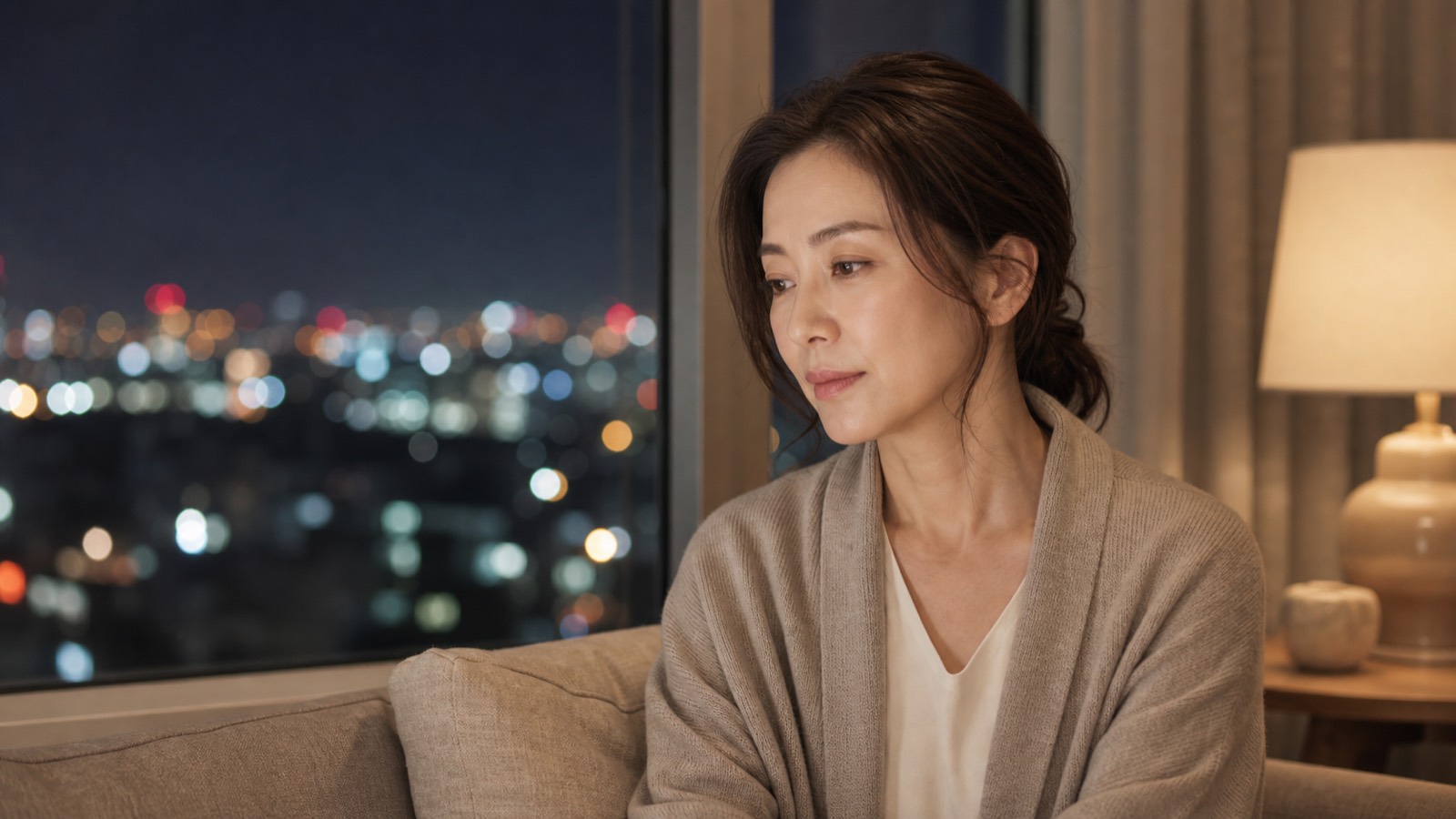 考える女性